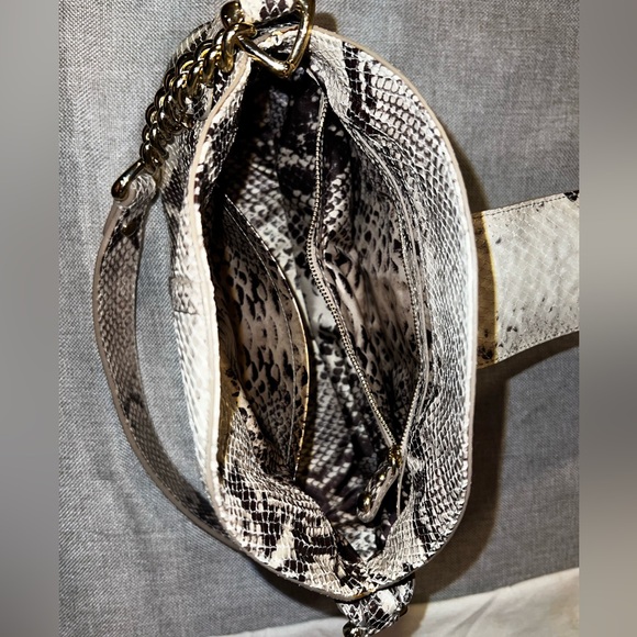 NWT St. John Python Leather Shoulder Bag - Picture 10 of 11